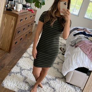Zara body con rubbed dress